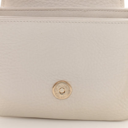 Gucci Pebbled Calfskin Small 1973 Chain Shoulder Bag Off White 8 of 9