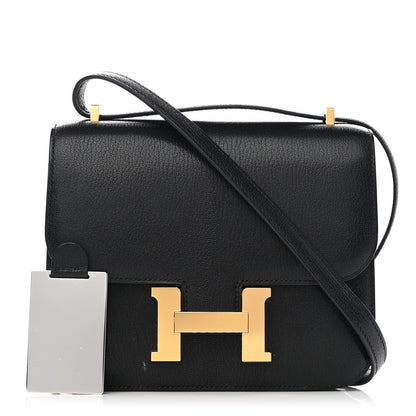 Hermes Chevre Mysore Constance 18 Black 1 of 13