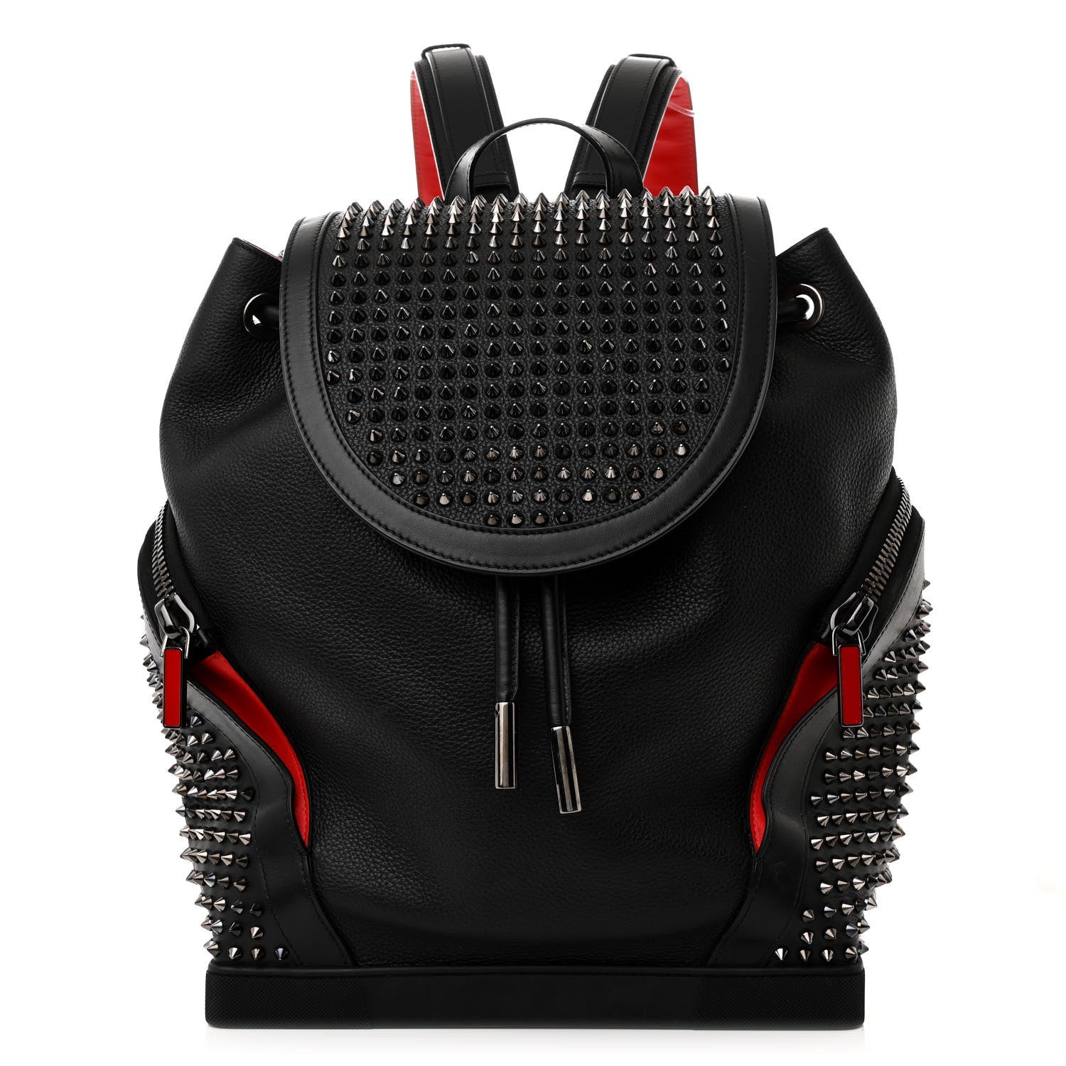 Christian Louboutin Calfskin Spiked Explorafunk Backpack Black 1 of 12