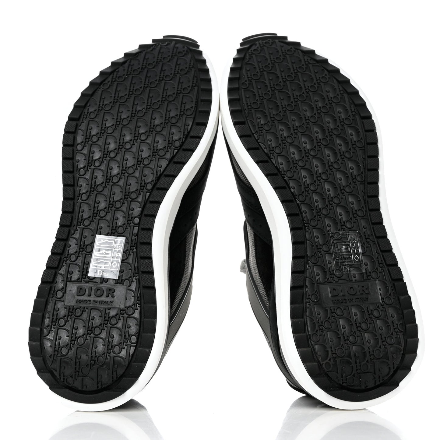 Technical Mesh Calfskin Womens B29 Sneakers 39 Black Grey