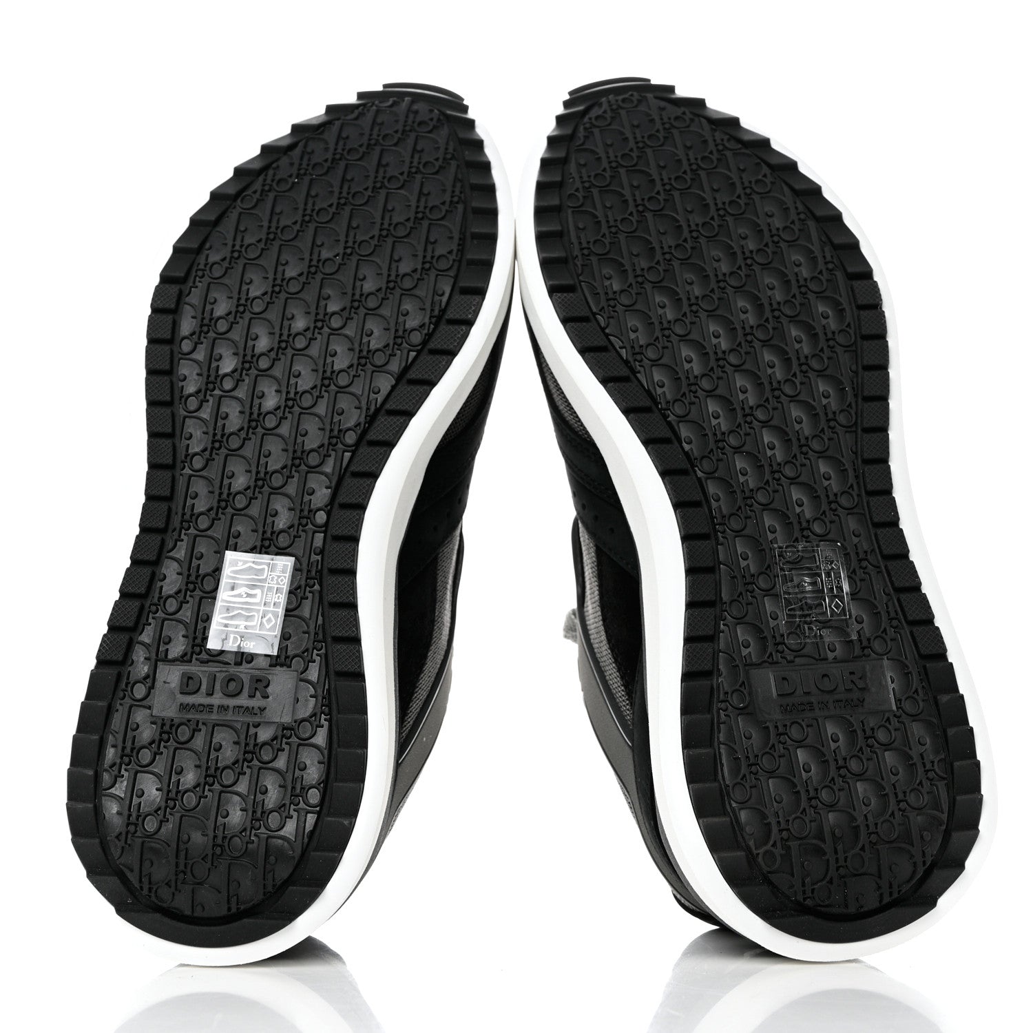Christian Dior Technical Mesh Calfskin Womens B29 Sneakers 39 Black Grey 5 of 8