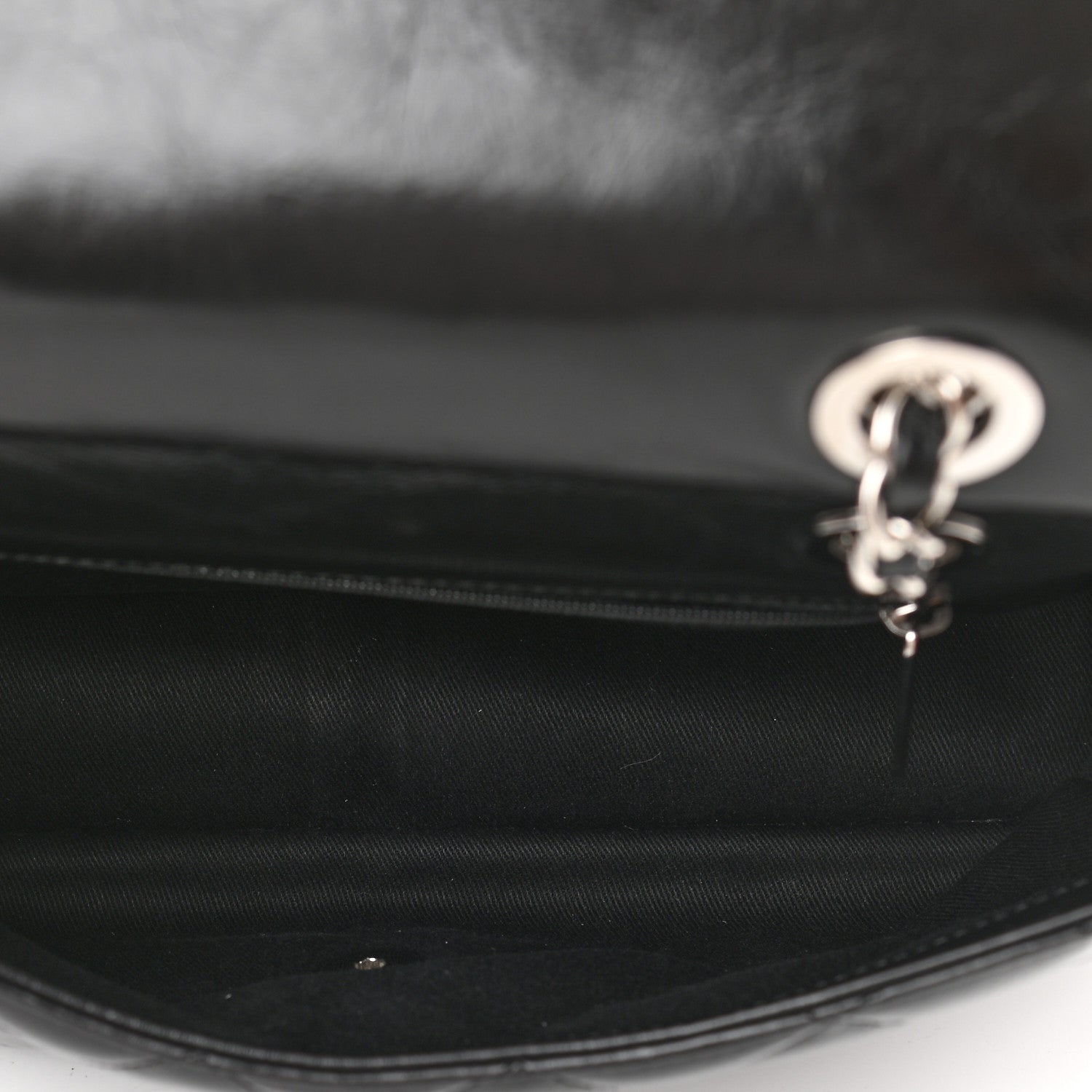 Chanel Glazed Calfskin Quilted Small CC Delivery Tote Black 5 of 9