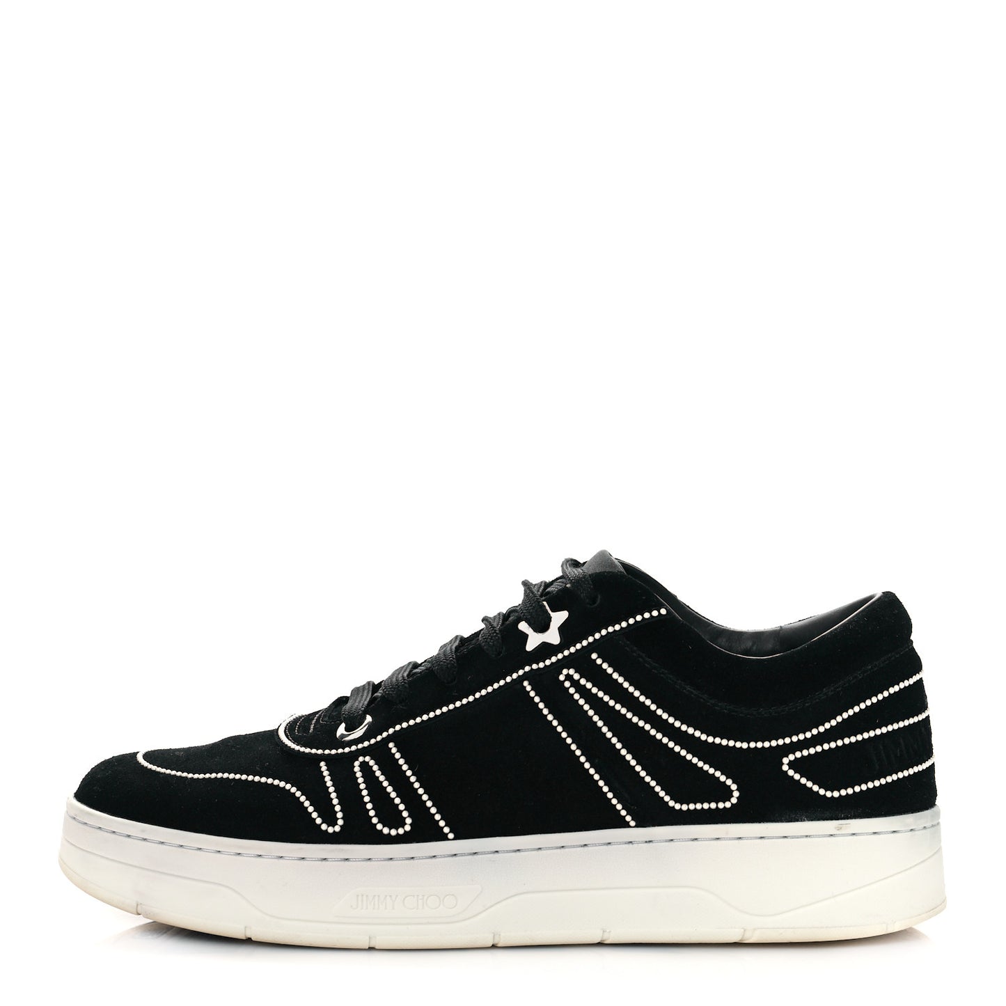 Suede Studded Hawaii Low Top Sneakers 41 Black