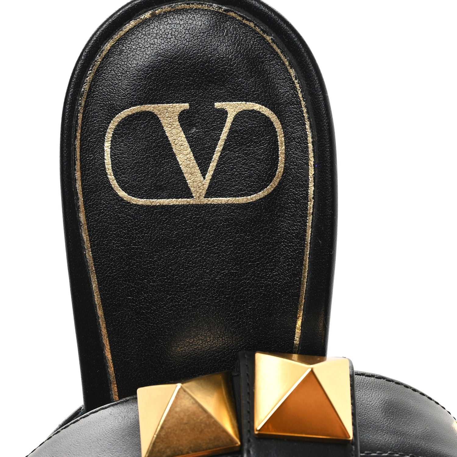 Valentino Garavani Calfskin Roman Stud Ankle Strap 80mm Pumps 41 Black 8 of 10