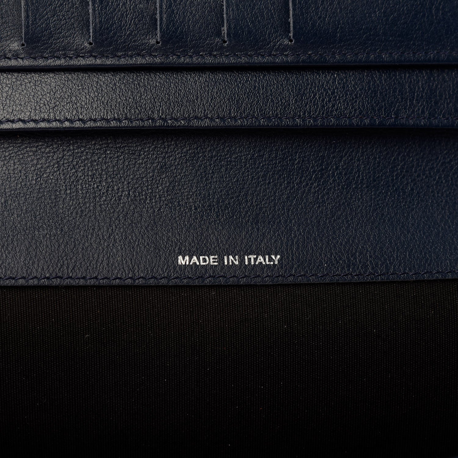 Chanel Caviar Timeless CC Large Flap Wallet Navy Blue 7 of 7