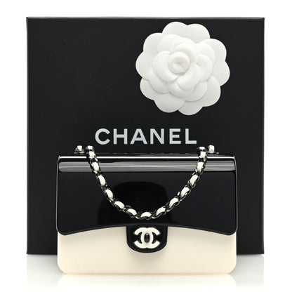 Chanel Plexiglass Plexi Coco Bag Black White 11 of 11