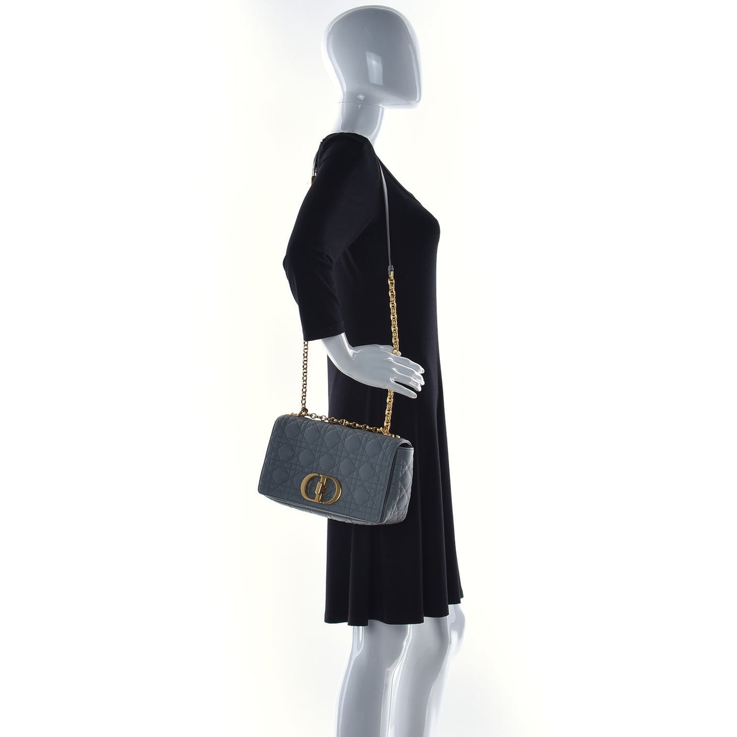 Lambskin Cannage Medium Caro Bag Warm Taupe