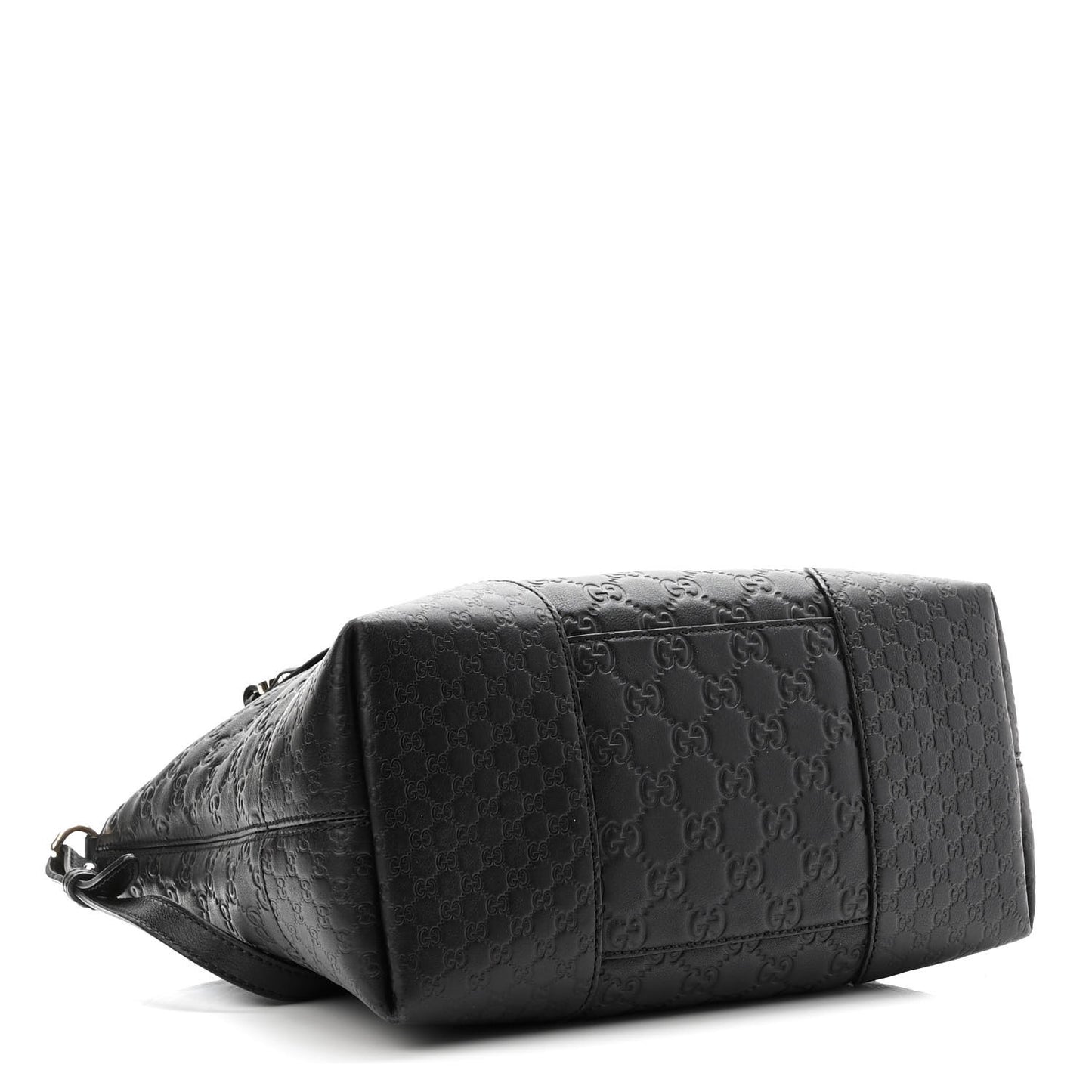 Guccissima Medium Bree Foldover Tote Black