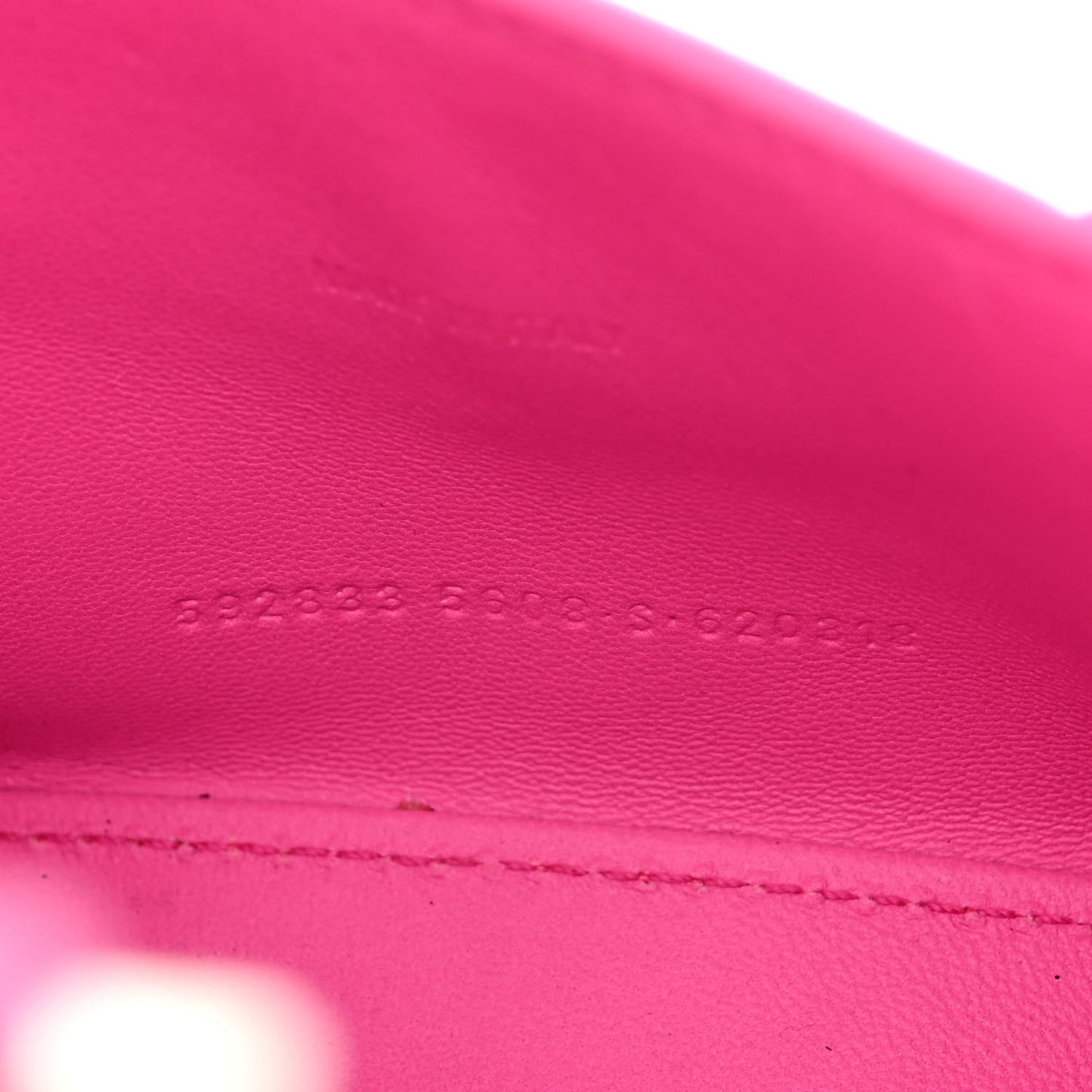 Shiny Calfskin Crocodile Embossed Hourglass Top Handle Bag XS Neon Pink