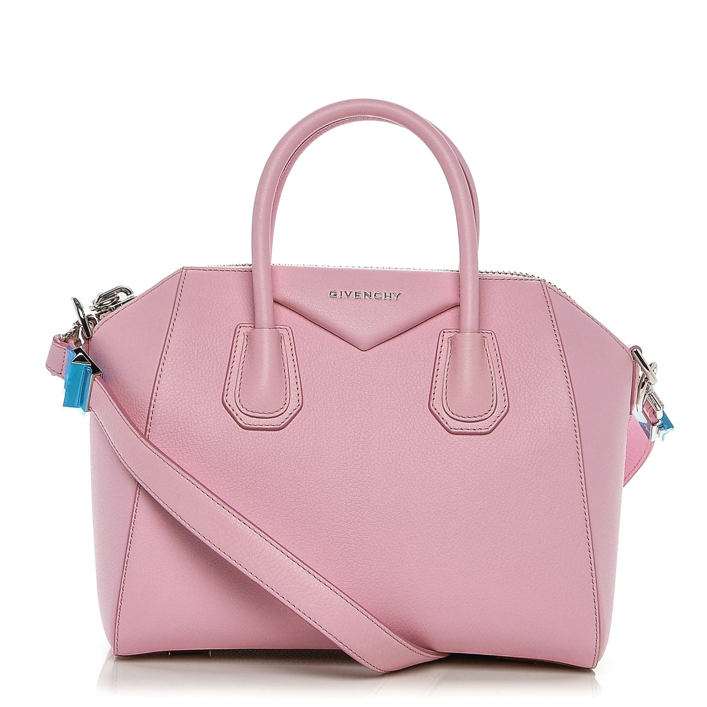 Sugar Goatskin Small Antigona Pale Pink