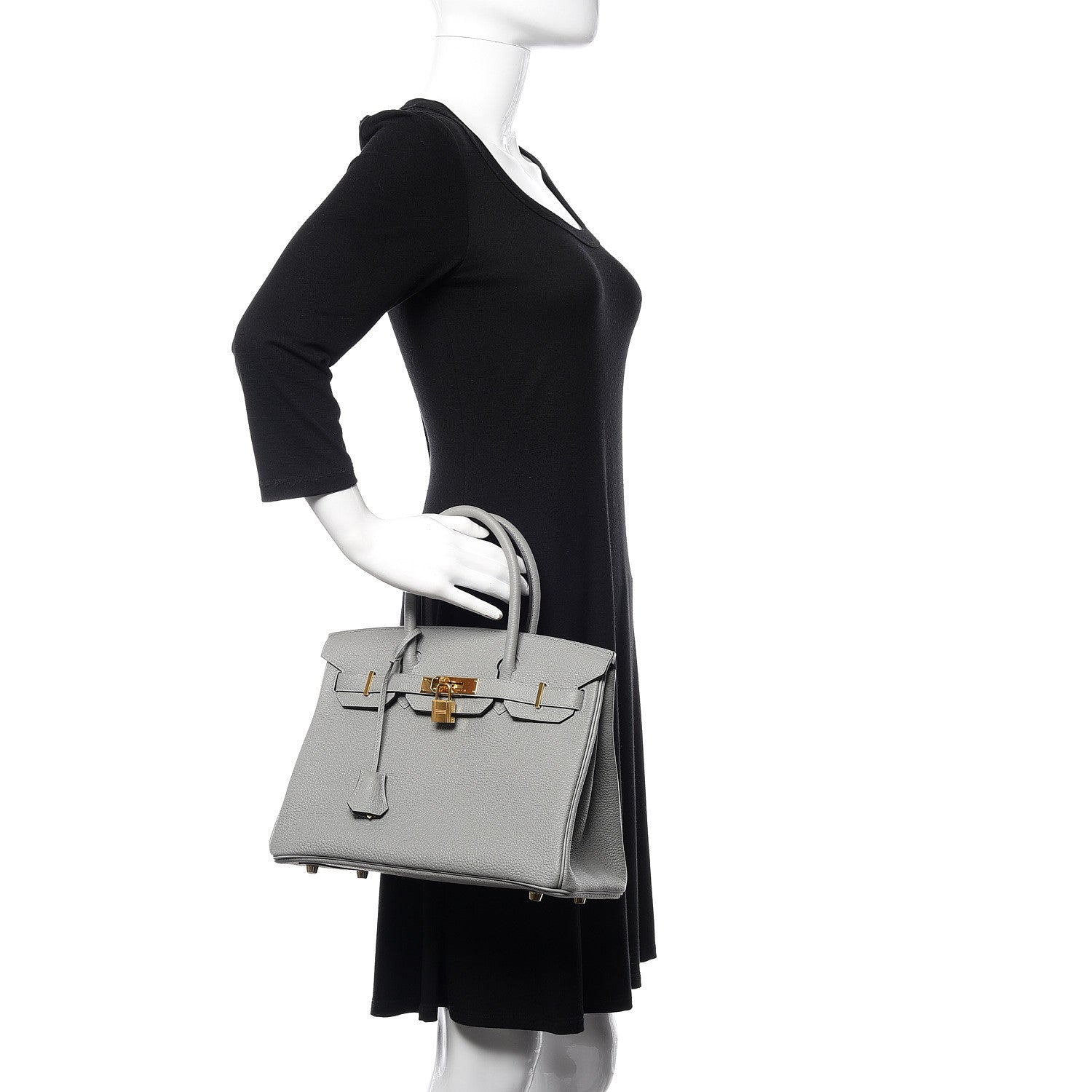 Hermes Togo Birkin 30 Gris Mouette 2 of 33