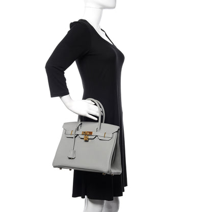 Hermes Togo Birkin 30 Gris Mouette 2 of 33