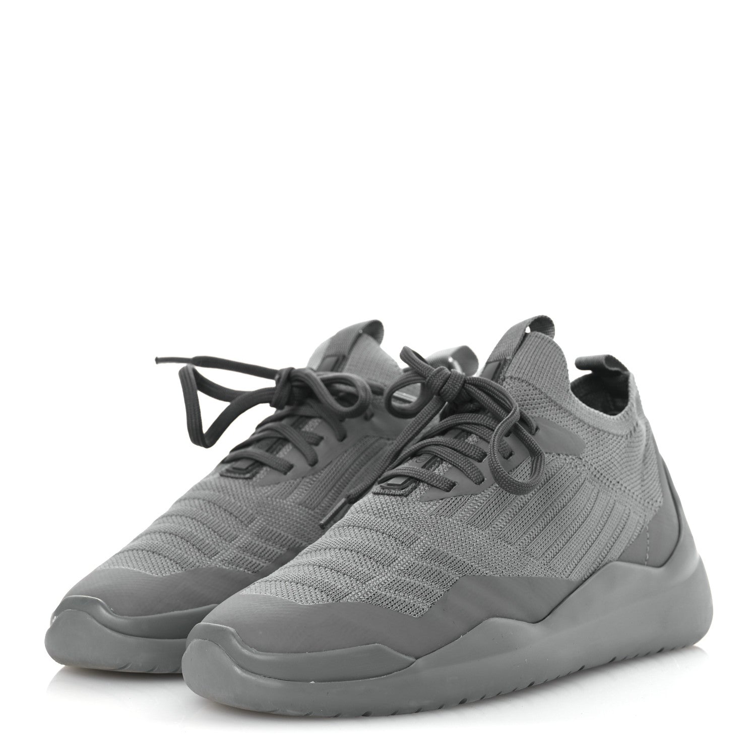 Prada Mesh Neoprene Toblach Low Top Sneakers 35 Acciaio 4 of 16
