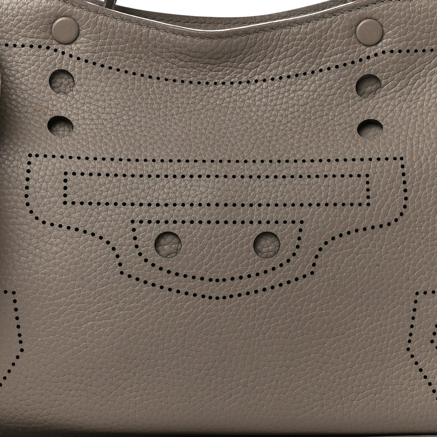 Balenciaga Veau Grana Perforated Blackout Hardware S City Gris Cendre 9 of 11