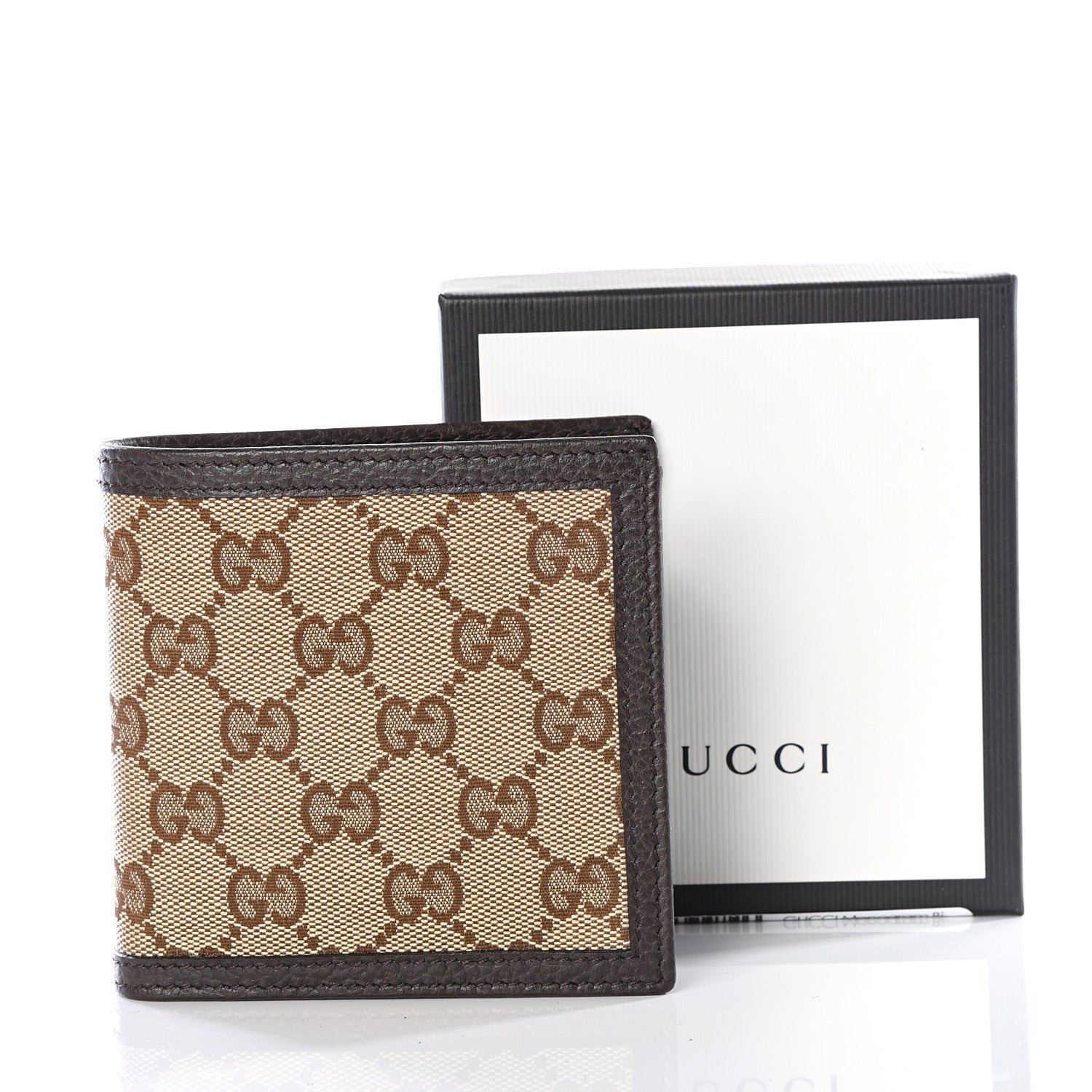 Gucci Monogram Bi-Fold Wallet Dark Brown 6 of 6