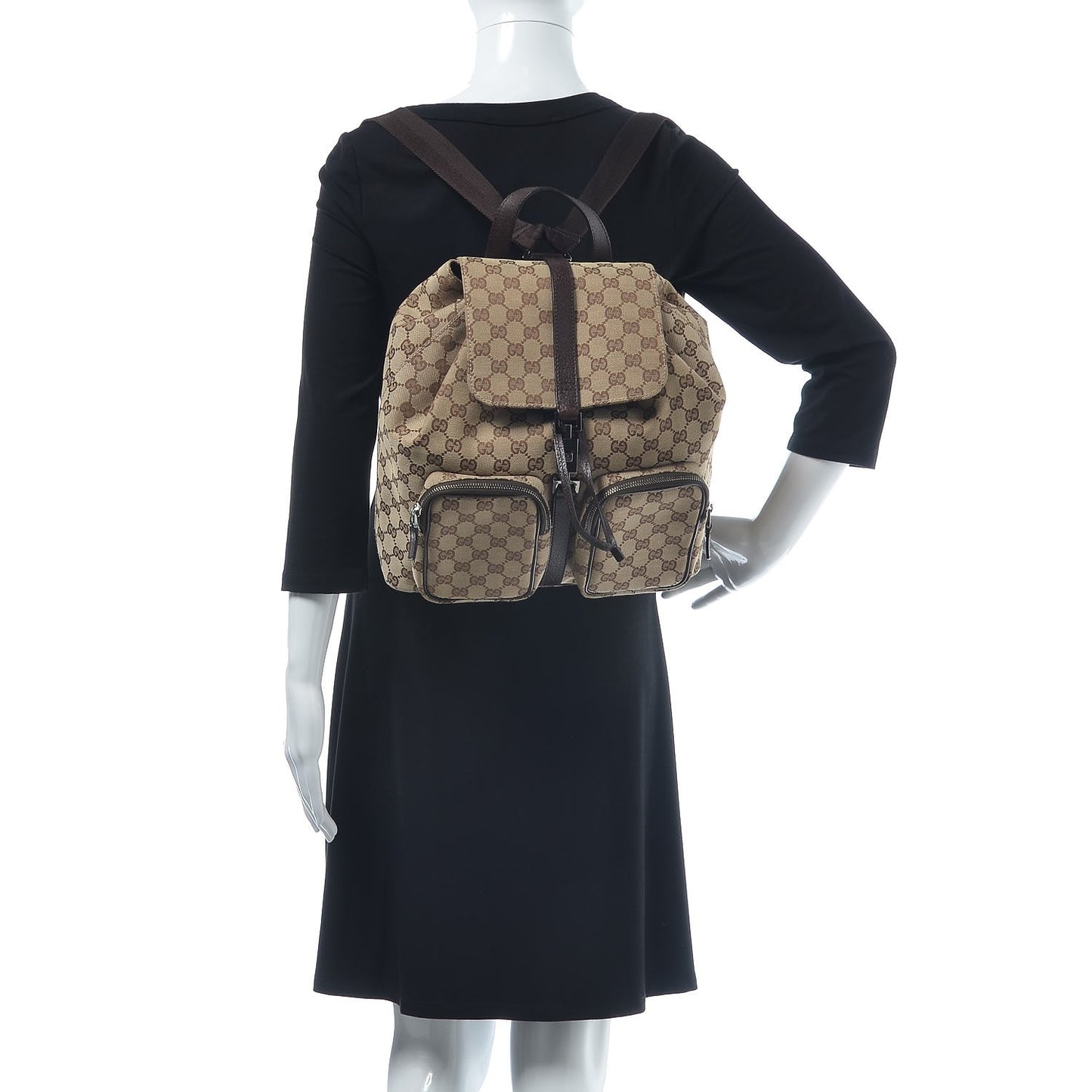 Monogram Backpack Dark Brown