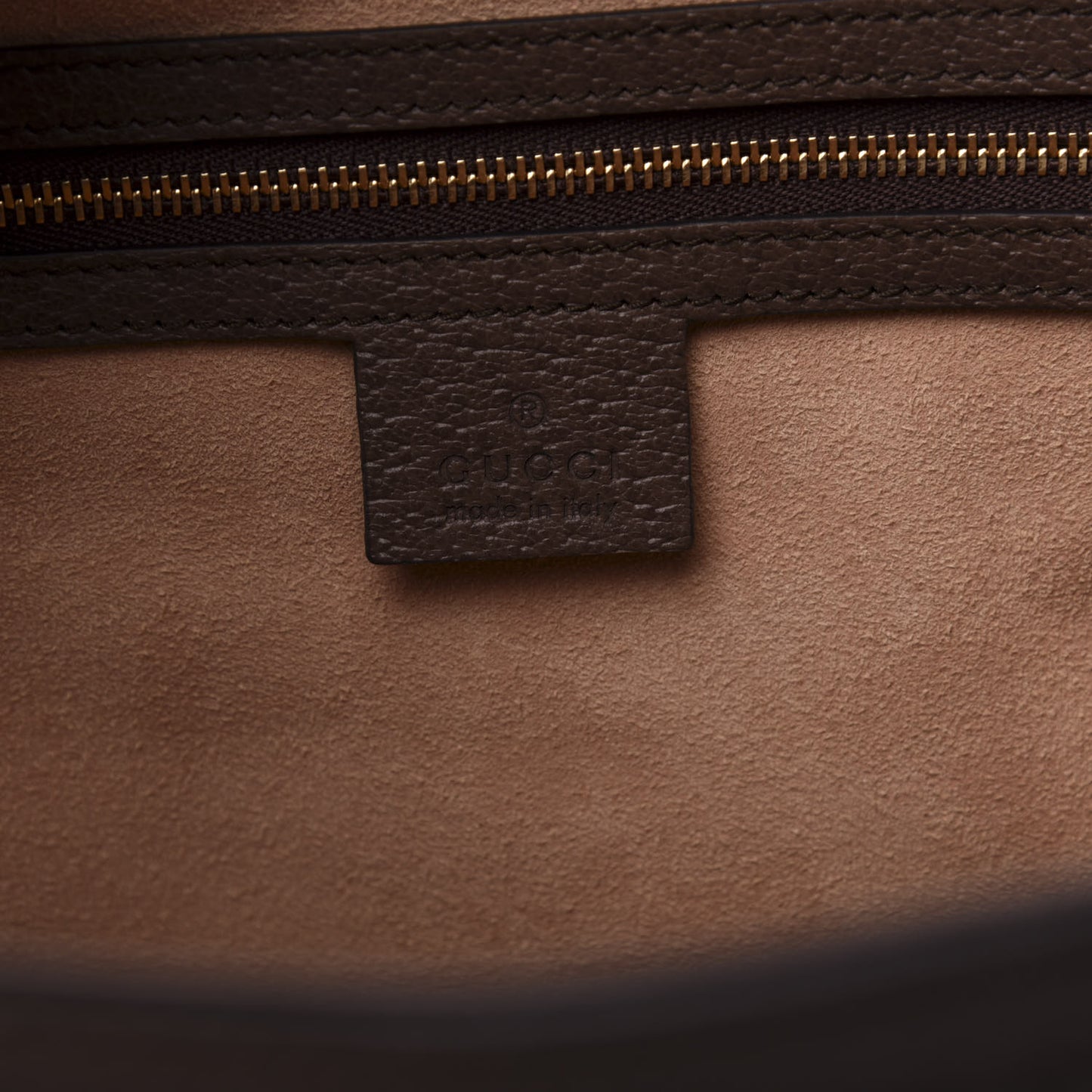 GG Supreme Monogram Medium Ophidia Shopping Tote Brown