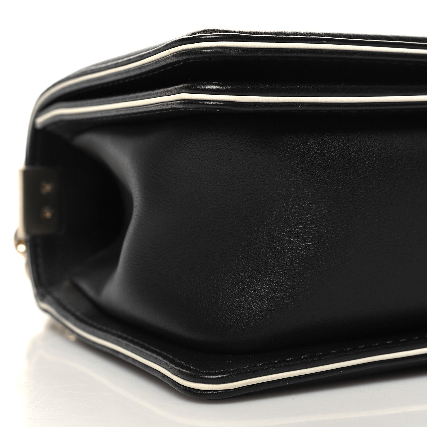 Chanel Calfskin Quilted Medium Boy Top Handle Flap Black 9 of 10