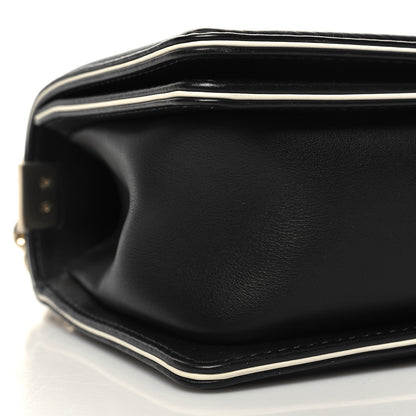 Chanel Calfskin Quilted Medium Boy Top Handle Flap Black 9 of 10