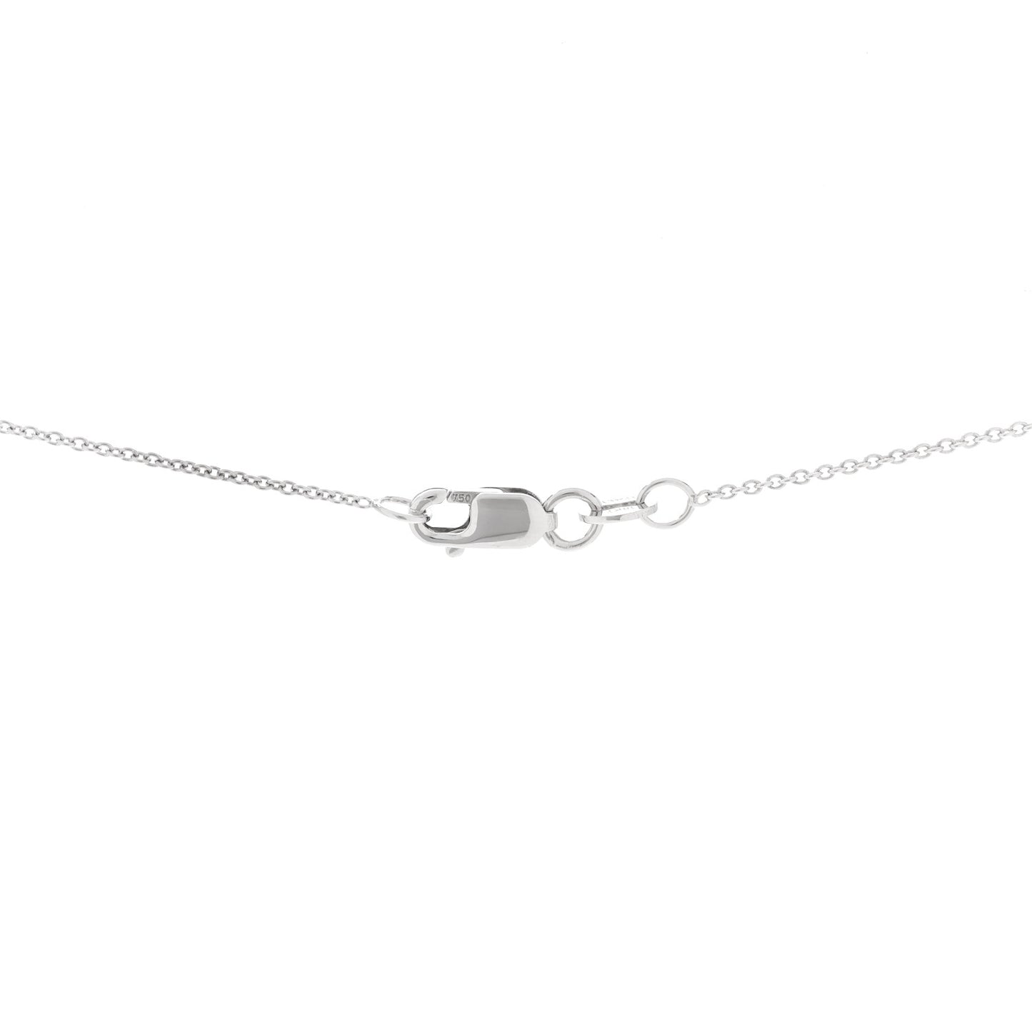 18K White Yellow Gold Diamond Scooter Pendant Necklace