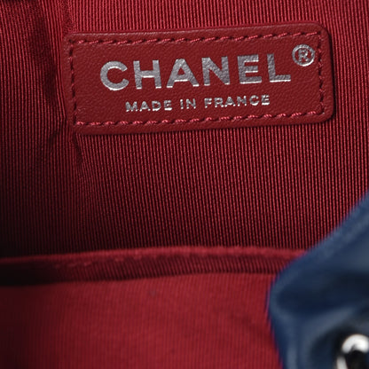 Chanel Calfskin Quilted Small Gabrielle Bucket Dark Blue 6 of 7