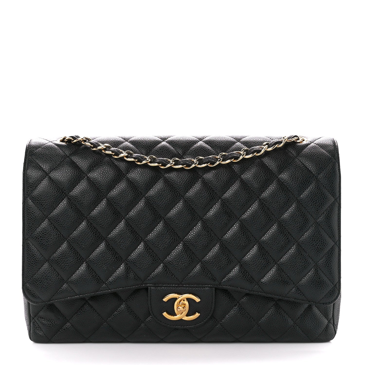 Chanel Caviar Quilted Maxi Double Flap Black 1 of 11