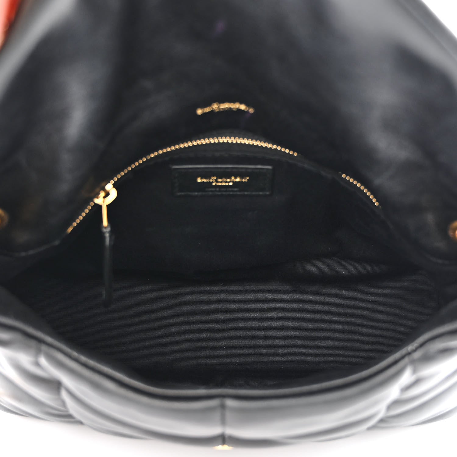 Saint Laurent Lambskin Quilted Small Loulou Puffer Monogram Chain Satchel Black 5 of 10