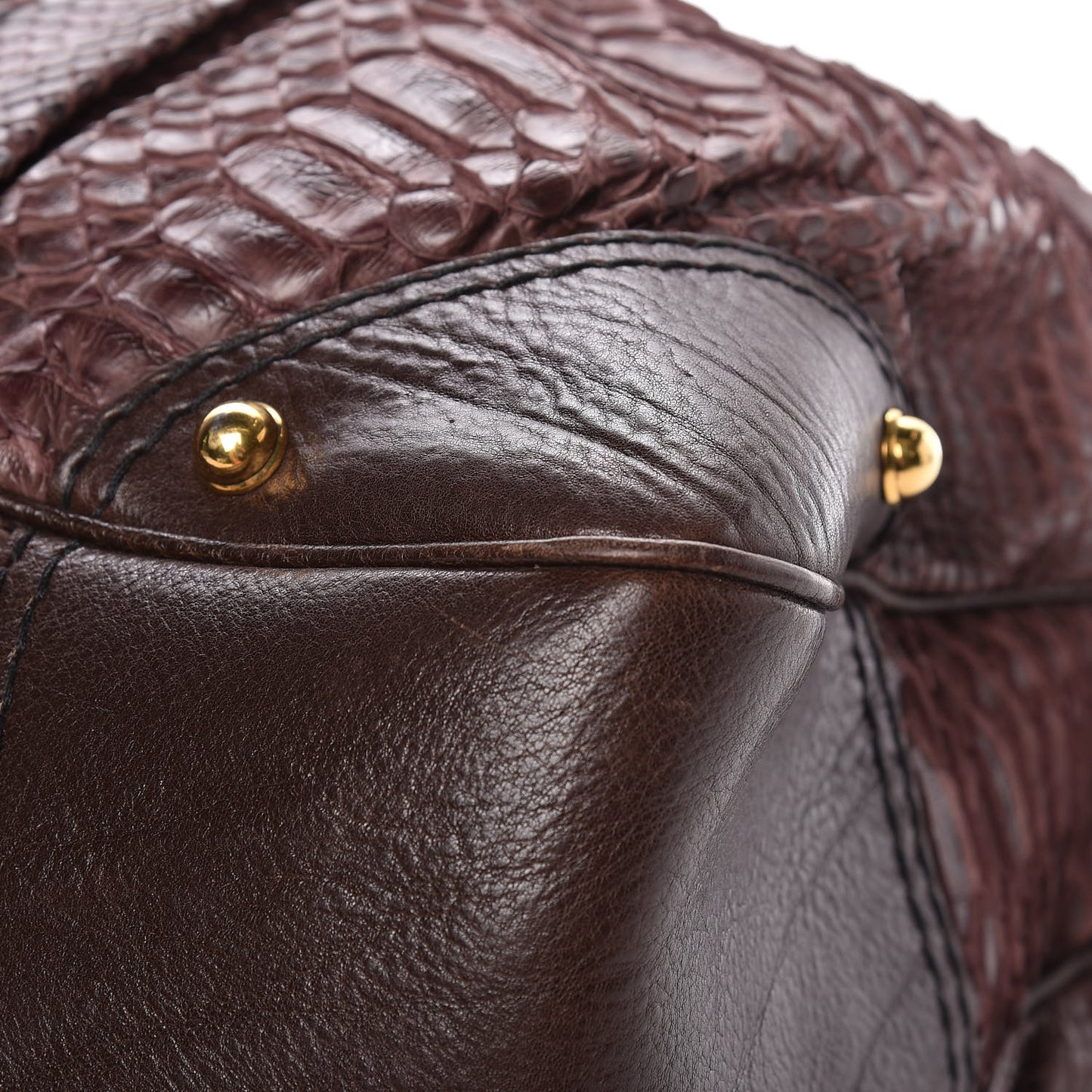 Python Large Jockey Hobo Brown