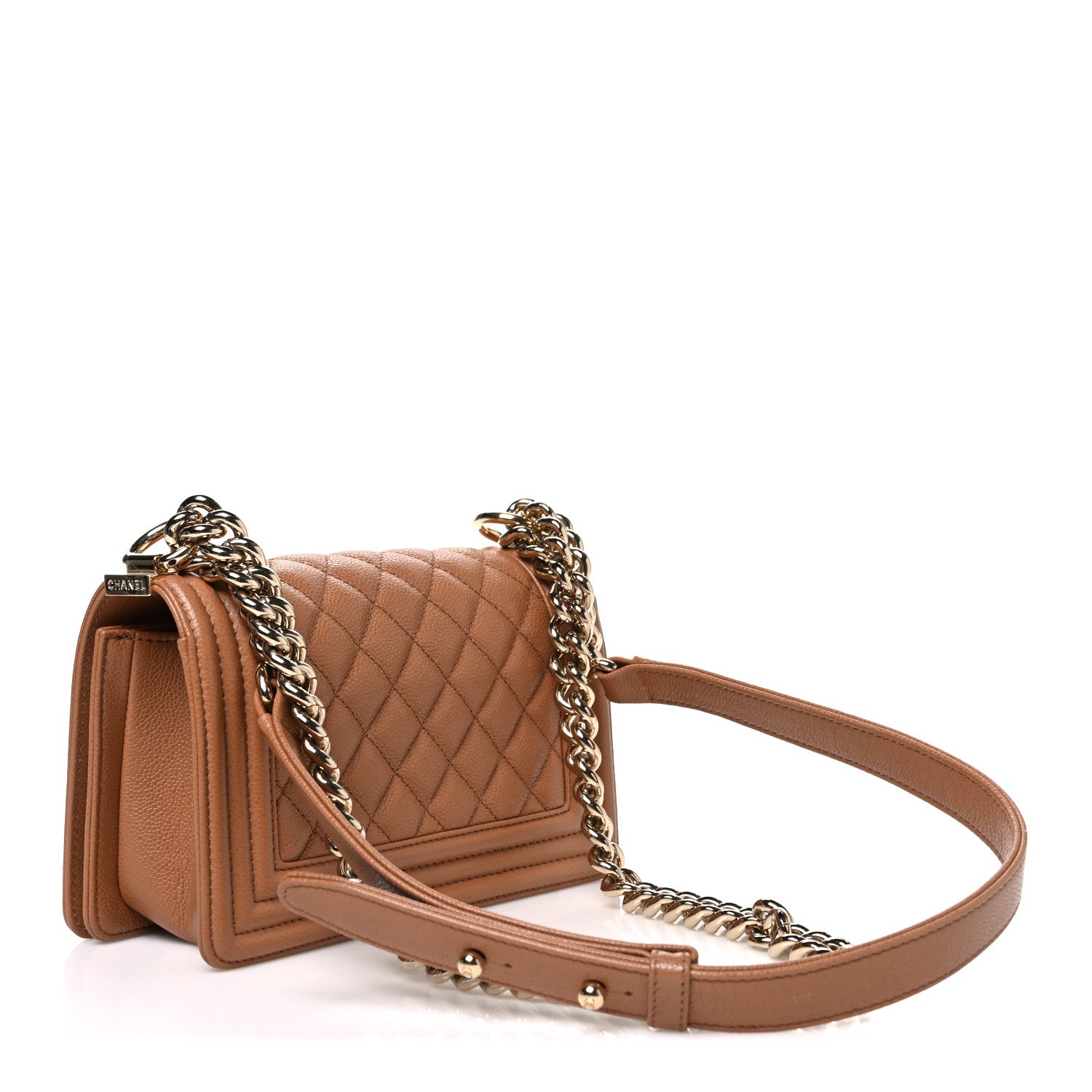 Chanel Caviar Quilted Small Boy Flap Brown 2 of 9