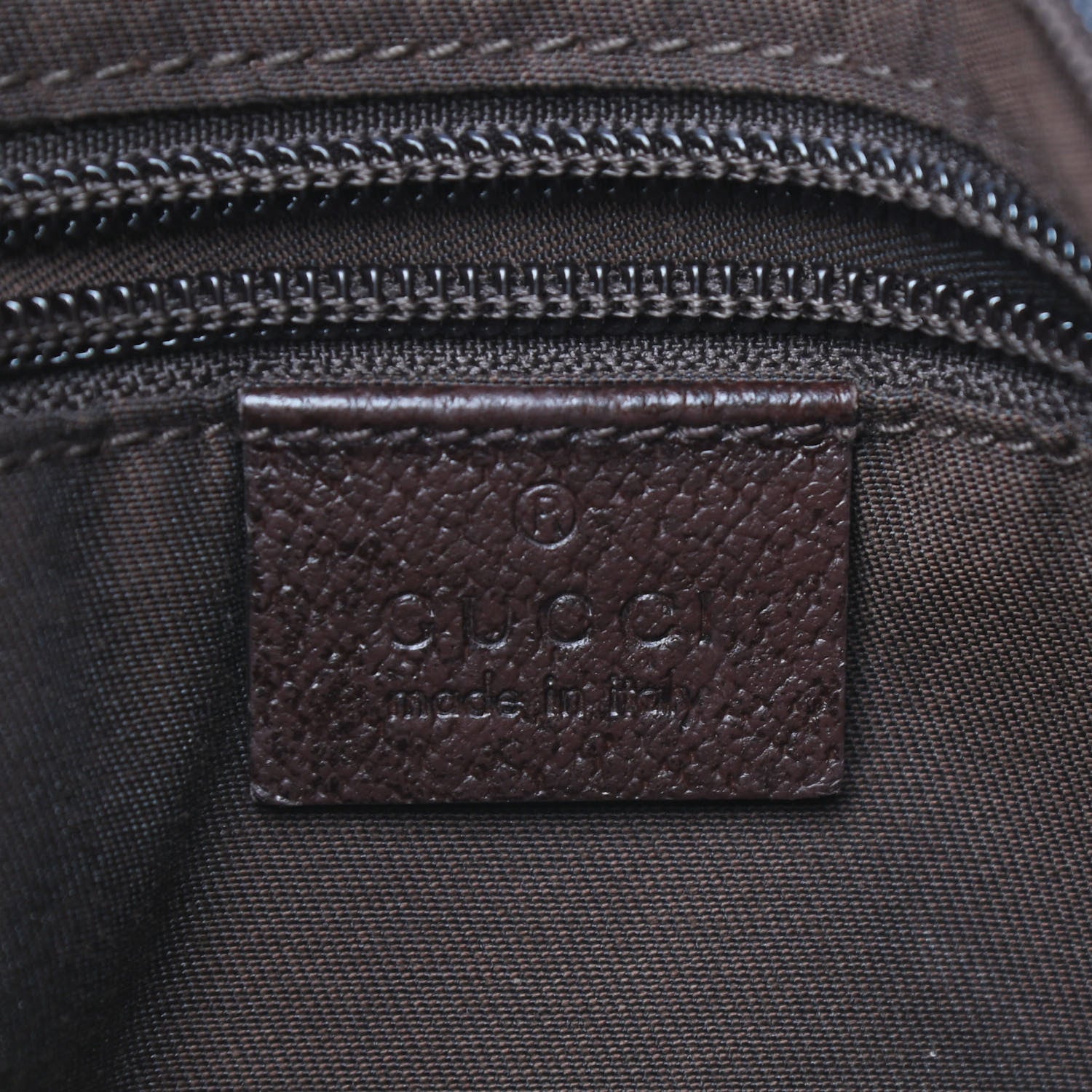 Gucci Monogram Web Medium Flat Messenger Bag Brown 6 of 11