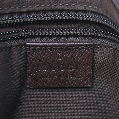 Gucci Monogram Web Medium Flat Messenger Bag Brown 6 of 11