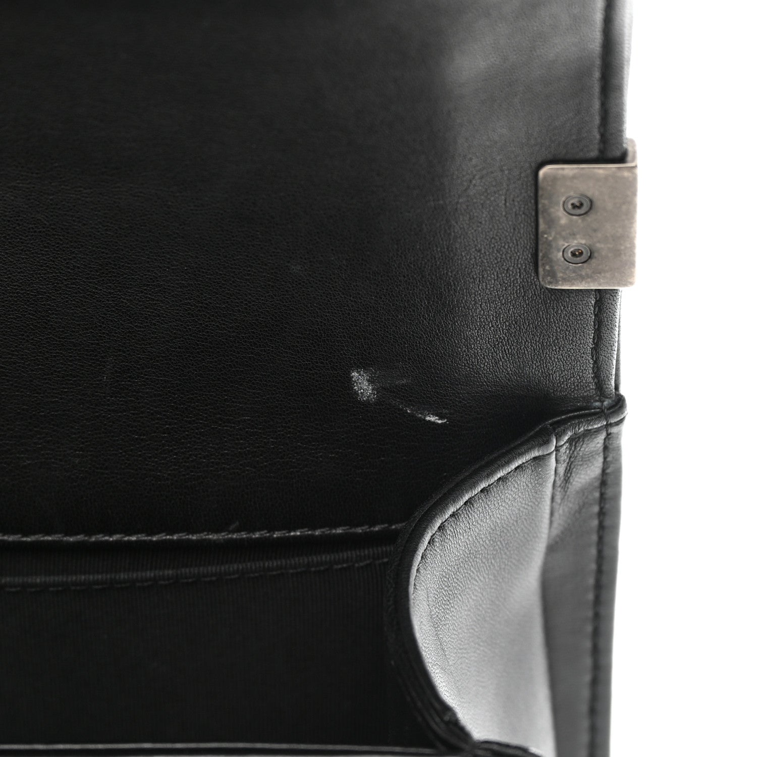 Chanel Lambskin Quilted Medium Boy Flap Black 11 of 16