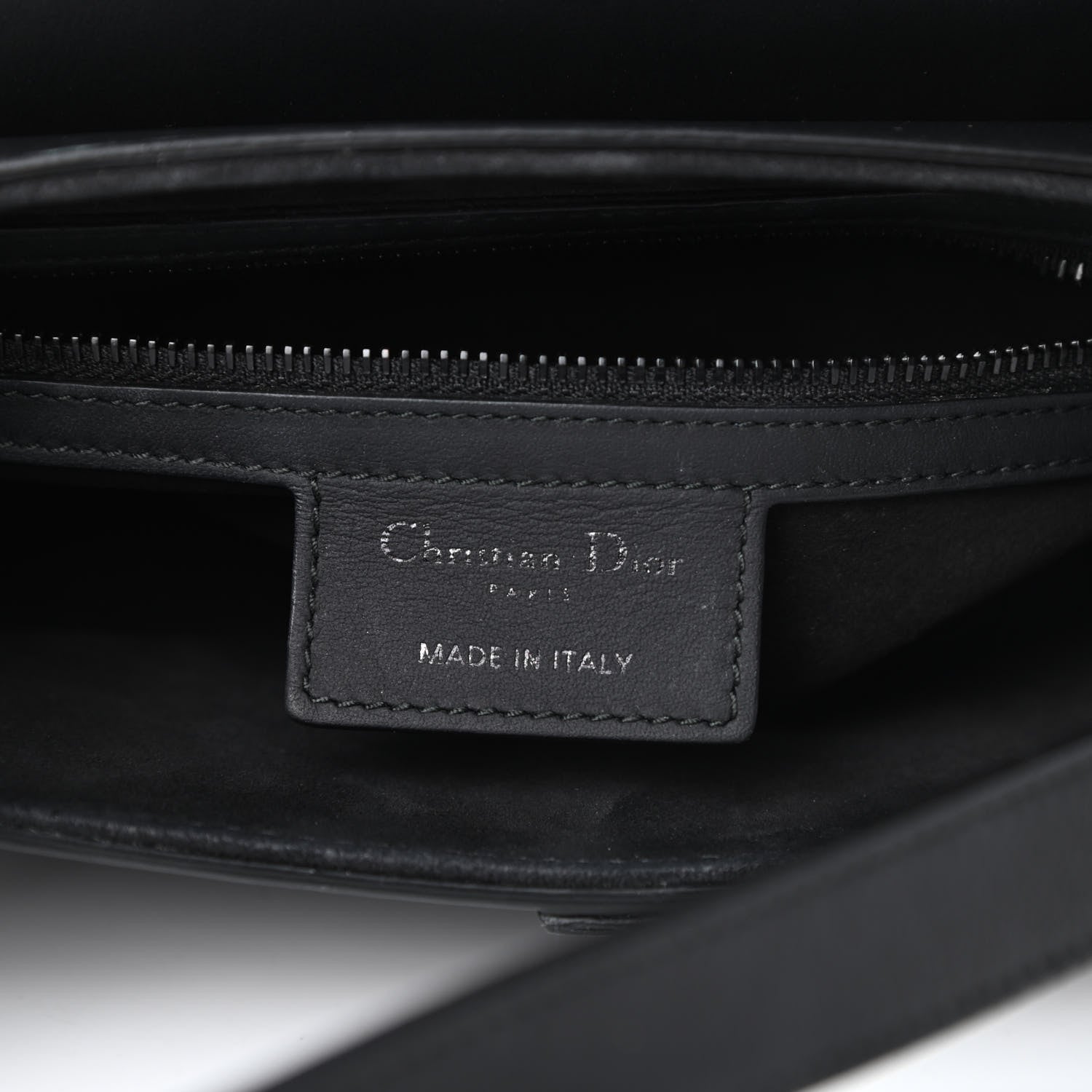 Christian Dior Ultra Matte Calfskin Saddle Bag Black 6 of 12