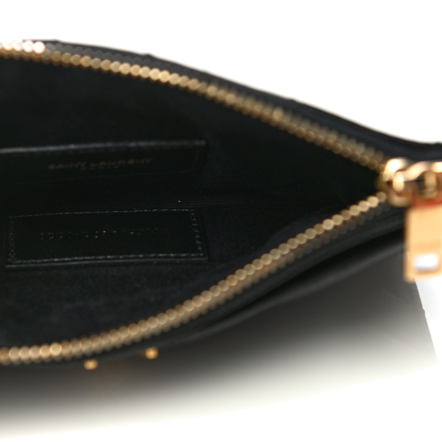 Grain De Poudre Chevron Monogram Bill Pouch Black