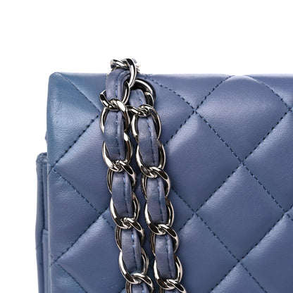 Chanel Lambskin Quilted Maxi Double Flap Blue 21 of 21