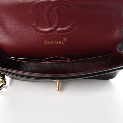 Chanel Lambskin Quilted Medium Double Flap Black 6 of 12