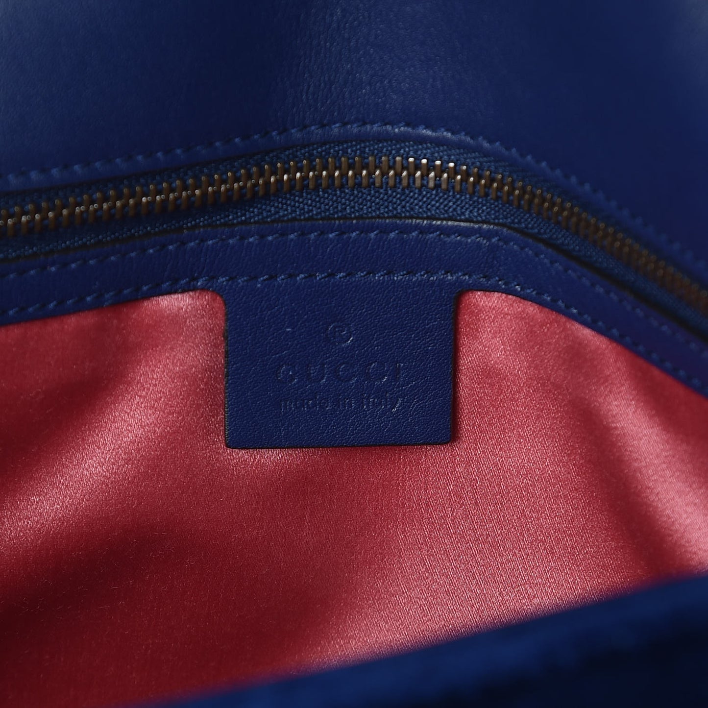 Velvet Matelasse Medium GG Marmont Shoulder Bag Cobalt Blue