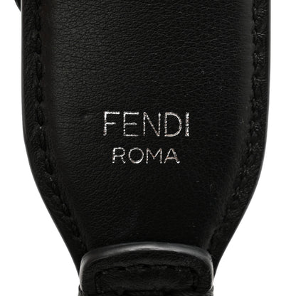 Fendi Vitello Dolce Nappa Patent Flowerland Studded Strap You Black 3 of 4