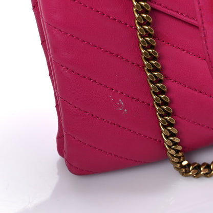 Saint Laurent Lambskin Quilted Double Flap Bag Pink 12 of 13