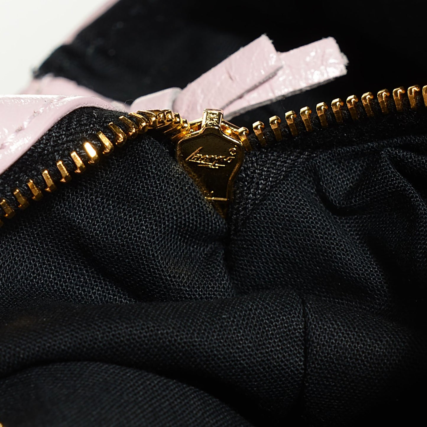 Agneau Giant 12 Gold Hardware Envelope Clutch Rose Poudre
