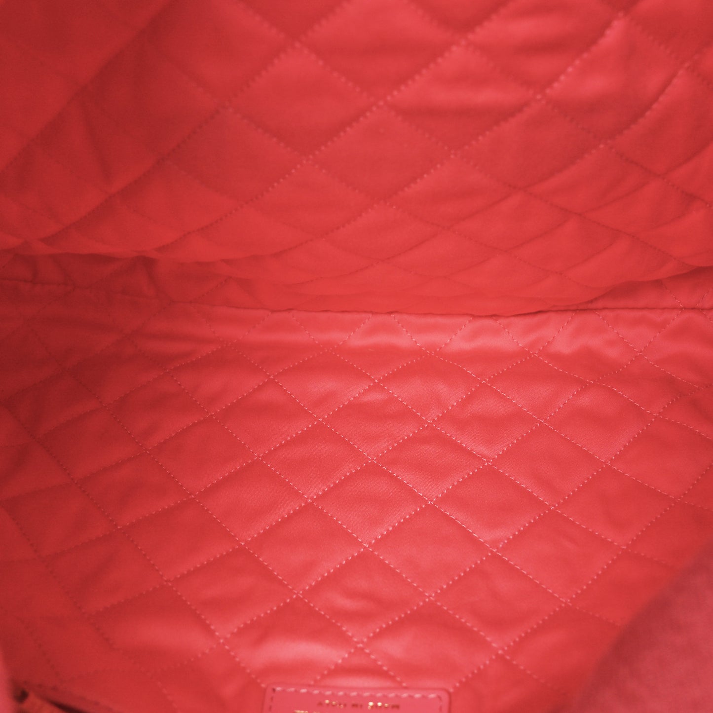 Washed Denim Quilted Chanel 22 Red