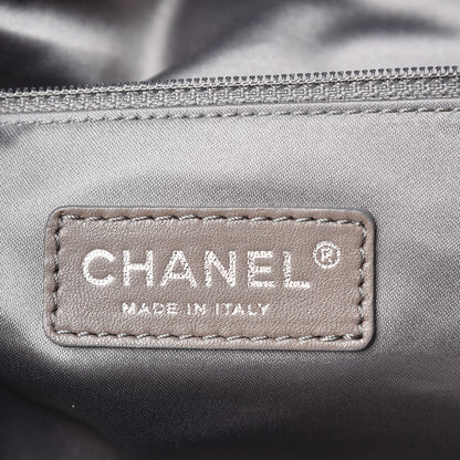 Chanel Nylon Printed Cabas Tote Silver 8 of 9