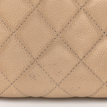 Chanel Caviar Quilted Jumbo Easy Flap Beige 14 of 15
