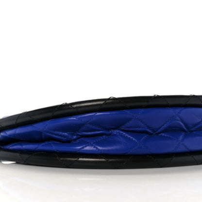 Chanel Quilted Lambskin Small Hula Hoop Flap Dark Blue 9 of 10