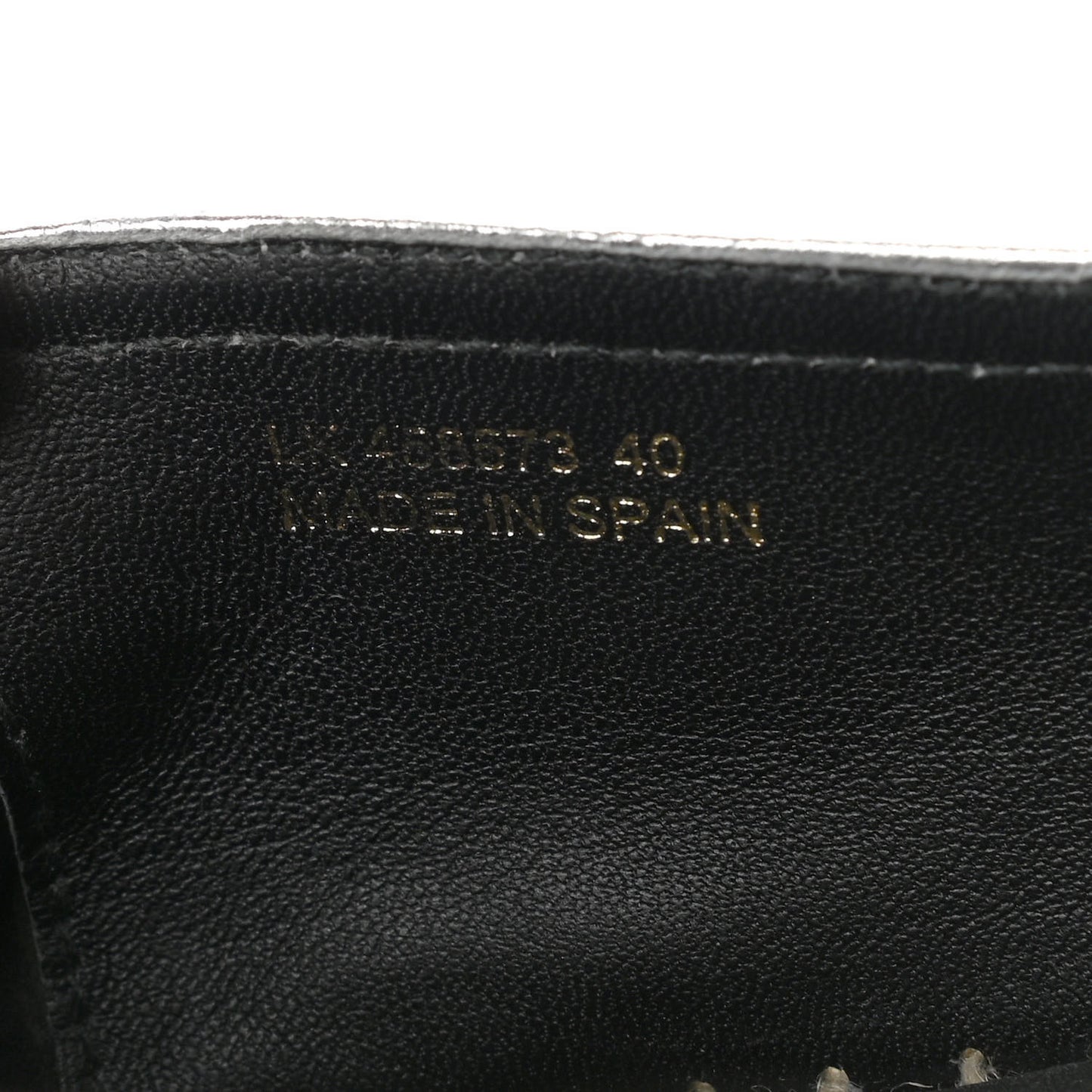 Metallic Lambskin Monogram Espadrilles 40 Argento