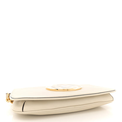 Gucci Roxy Calfskin Blondie Chain Shoulder Flap Bag Mystic White 4 of 11