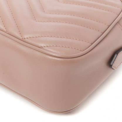 Gucci Calfskin Matelasse Small GG Marmont Chain Shoulder Bag Perfect Pink 5 of 9
