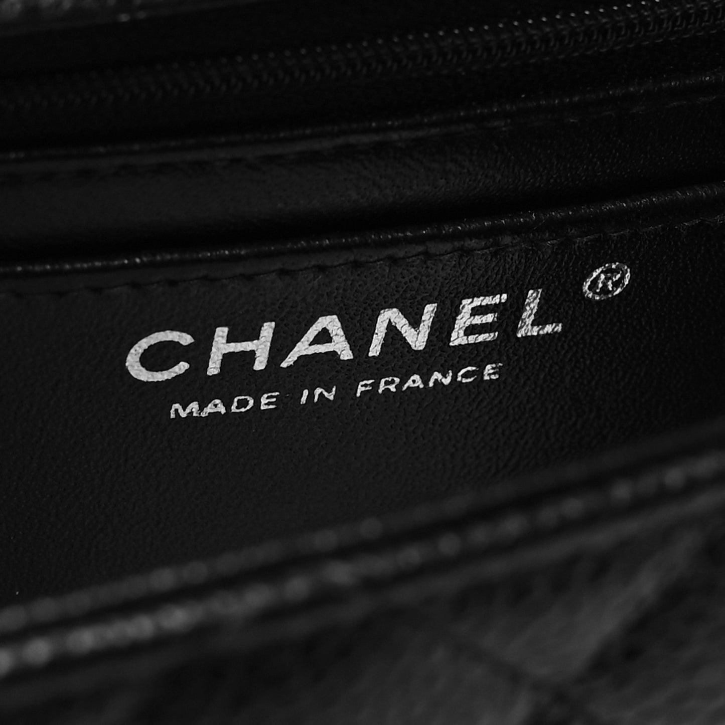 Caviar Quilted Mini Square Flap Black