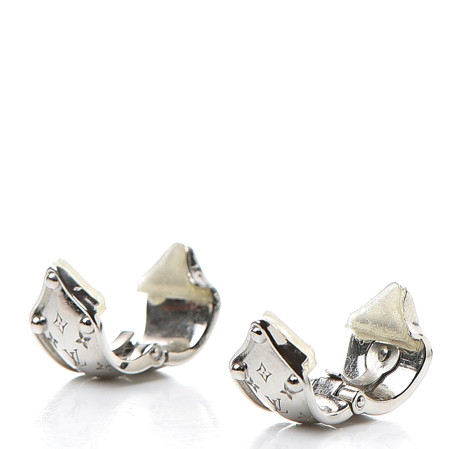 Louis Vuitton Nanogram Clip On Earrings 3 of 5