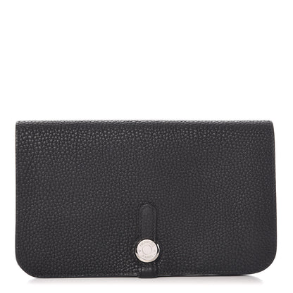 Hermes Togo Dogon Duo Wallet Black 1 of 11